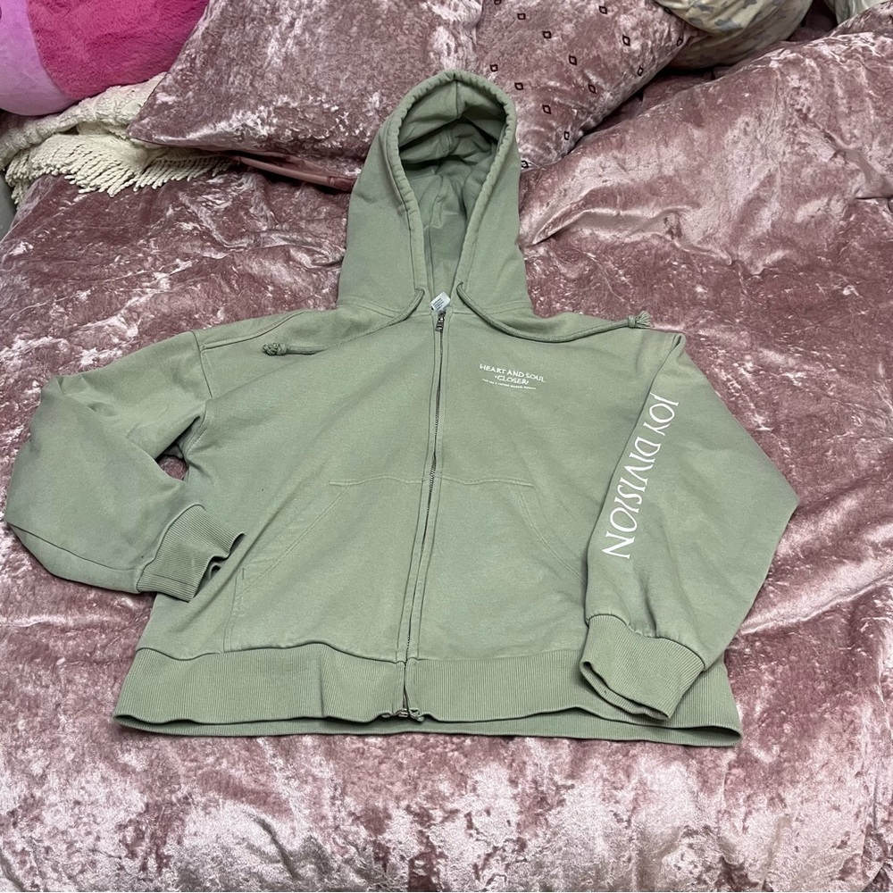H&M Joy Division full zip sweater jacket
